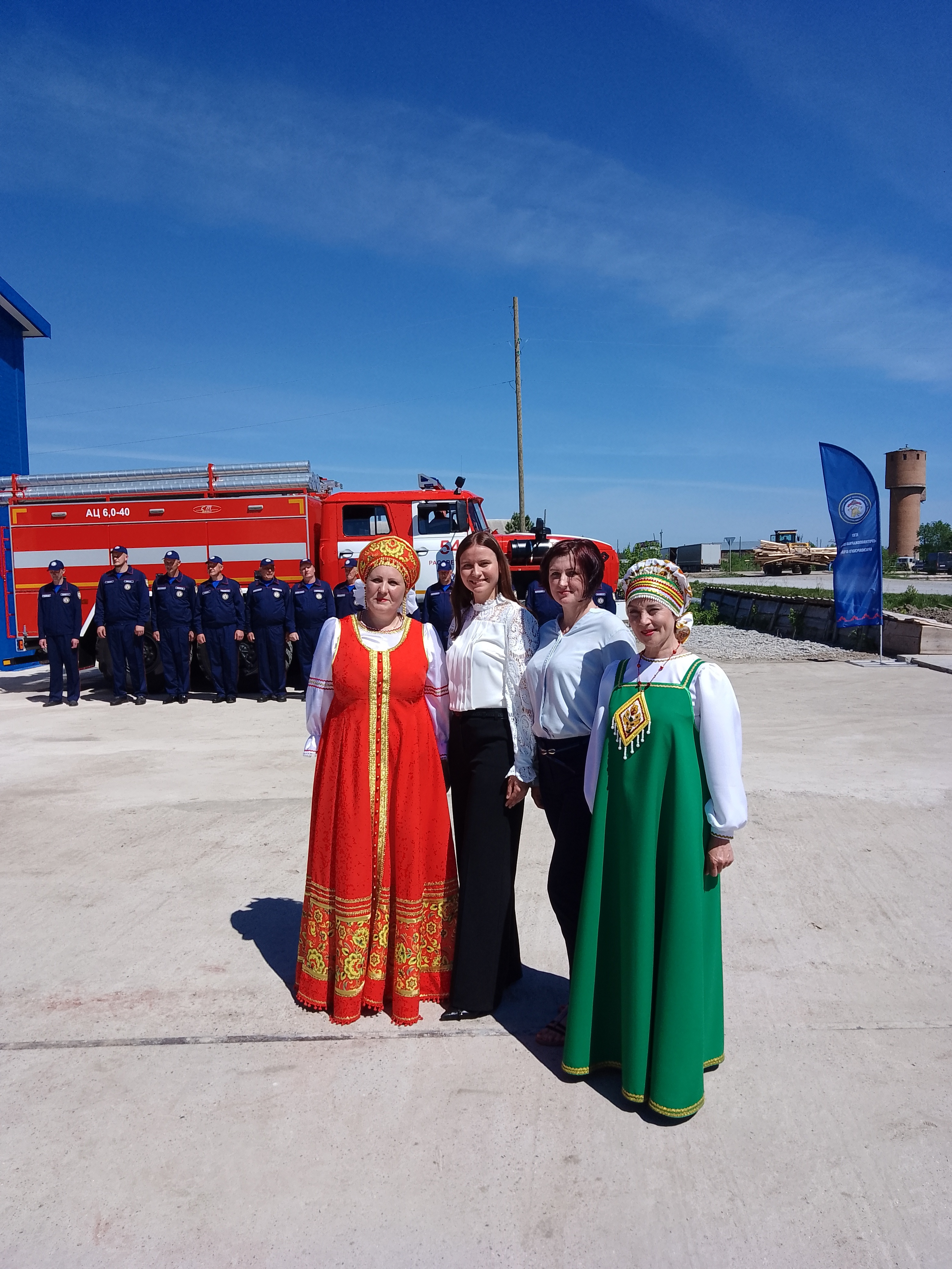 Открытие пожарной части.